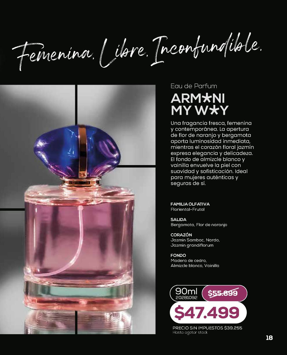 Unlock Arm*ni M* W*Y, envase de 90 ml, de la línea Perfumería de Bagués