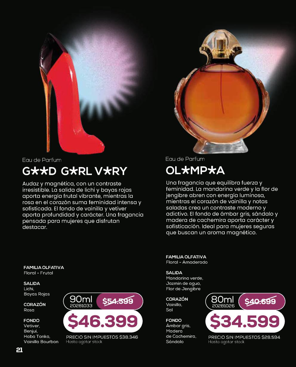 Unlock Ol*mp*a, envase de 80 ml, de la línea Perfumería de Bagués