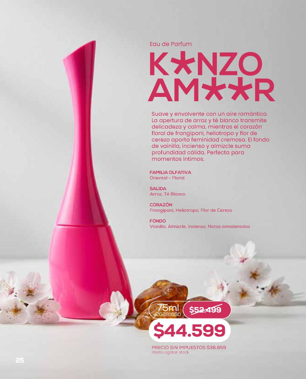 Unlock K*nzo Am**r, envase de 75 ml, de la línea Perfumería de Bagués