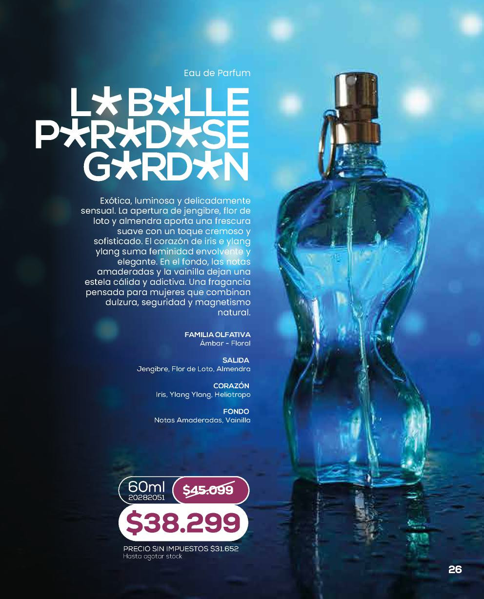 Unlock L* B*lle P*r*d*se G*rd*n, envase de 60 ml, de la línea Perfumería de Bagués