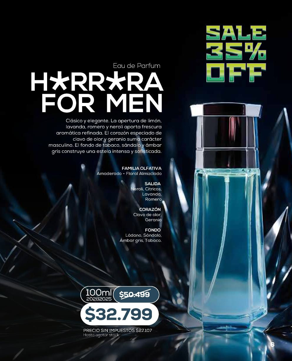 Unlock H*rr*ra For Men, envase de 100 ml, de la línea Perfumería de Bagués